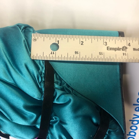 Stuart Weitzman Blue Duvet Wedge Satin SILK Bootie - Picture 9 of 9